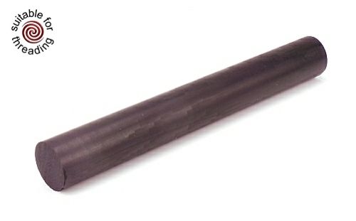Solid Black - ebonite rod